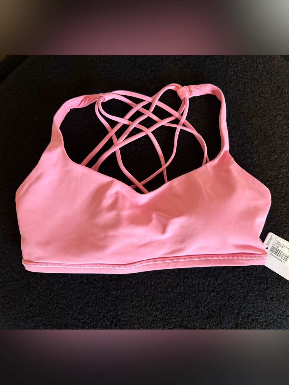 Lululemon Free to Be Wild Sports Bra - SOLD OUT COLOR - Candy Cloud